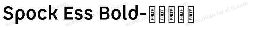 Spock Ess Bold字体转换